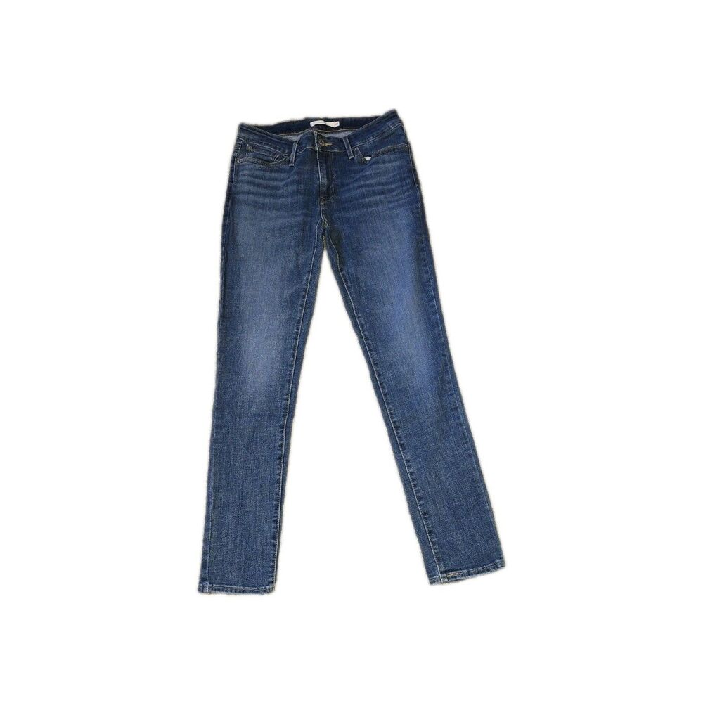 WOMAN'S LEVI'S 711 SKINNY STYLE SIZE:28x29 INSEAM MED BLUE WASH***WORN 1X***